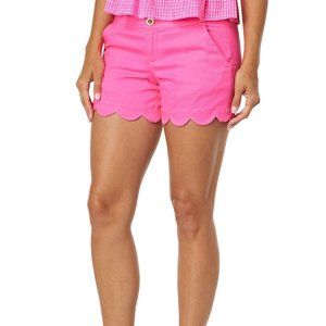 Lilly Pulitzer Pink Buttercup Scalloped Seersucker Shorts. Never worn
